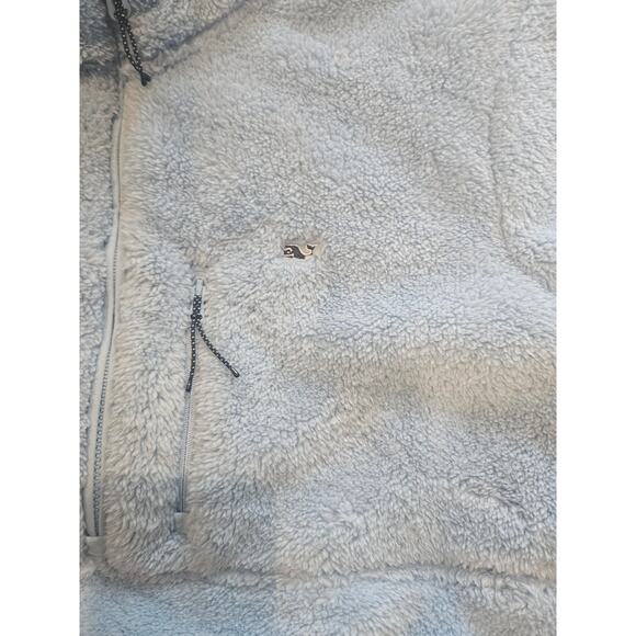 Vineyard vines quarter zip pullover womens XL baby blue sherpa new - Picture 2 of 6